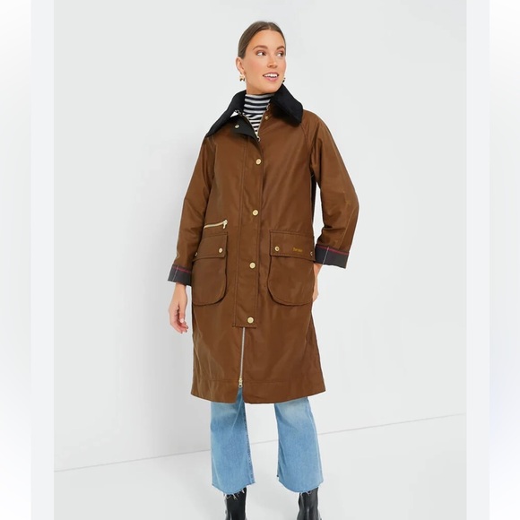 Barbour Tan townfield Waxed Jacket - Picture 11 of 12